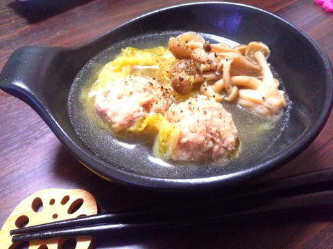 冬ダイエットスープ♪鶏団子スープ☆